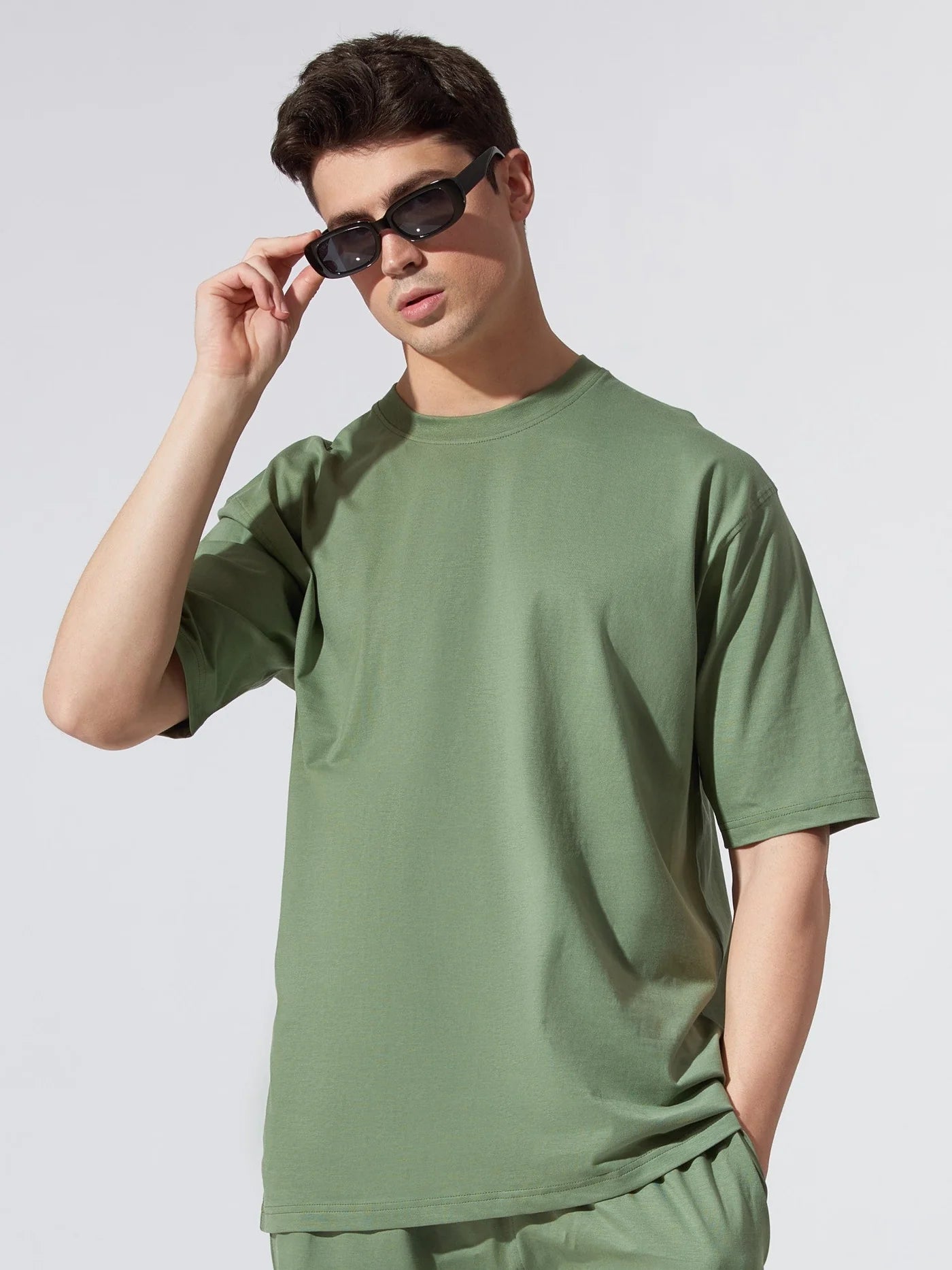 Hunter Green Over -Sized Tshirt