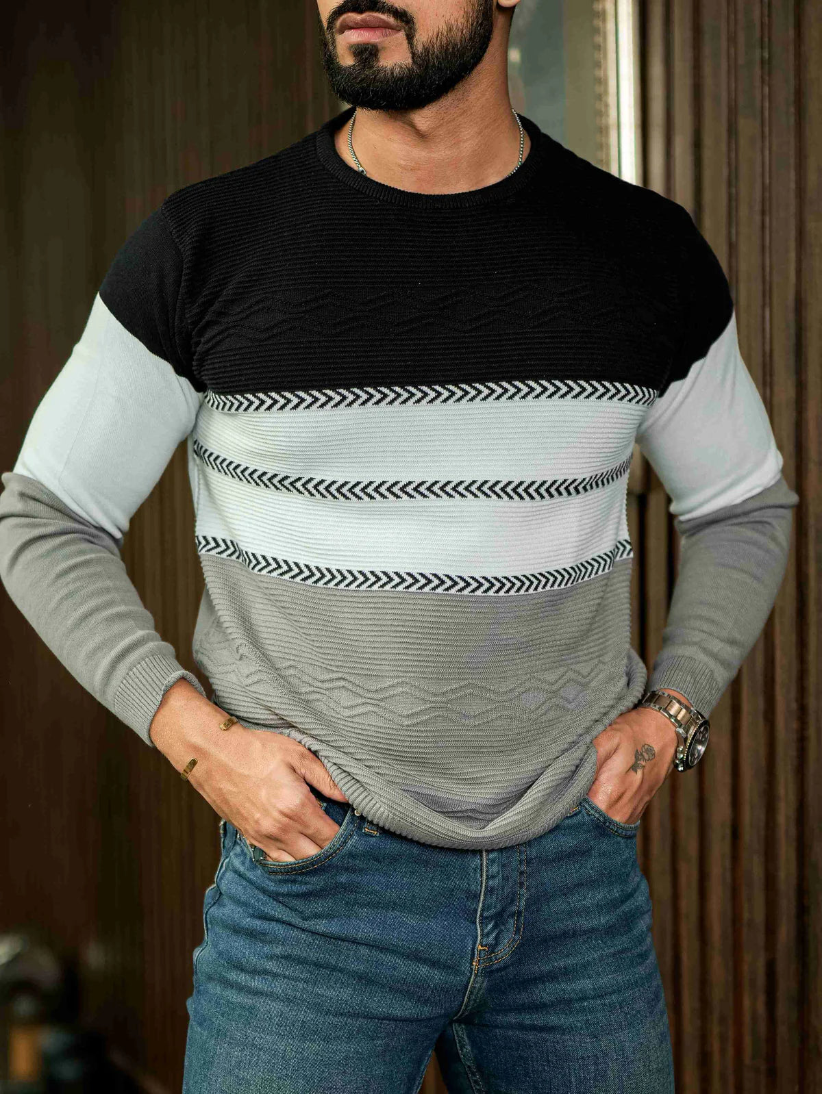 Multi Cotton Full Sleeve Premium T Shirt