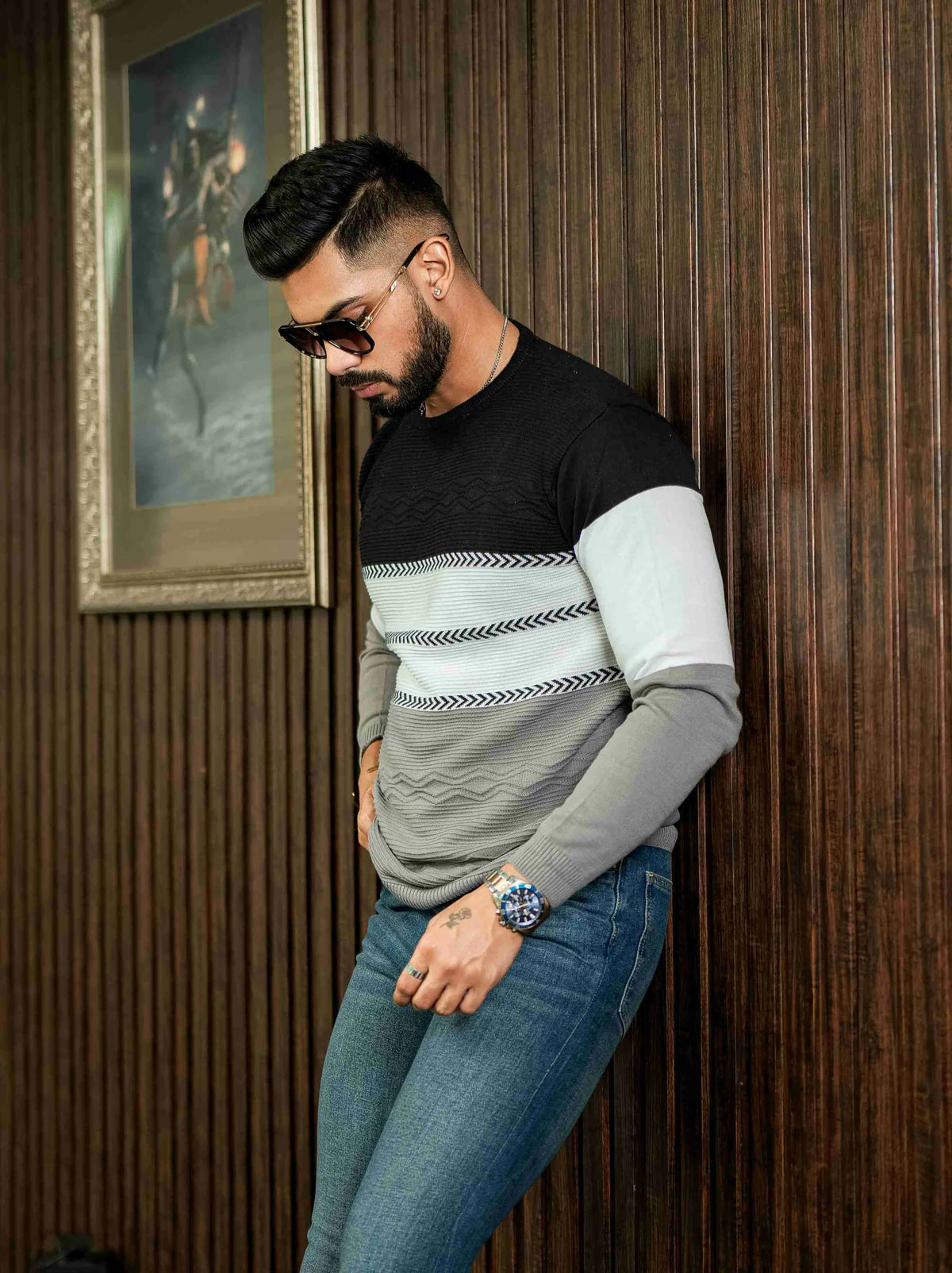 Multi Cotton Full Sleeve Premium T Shirt