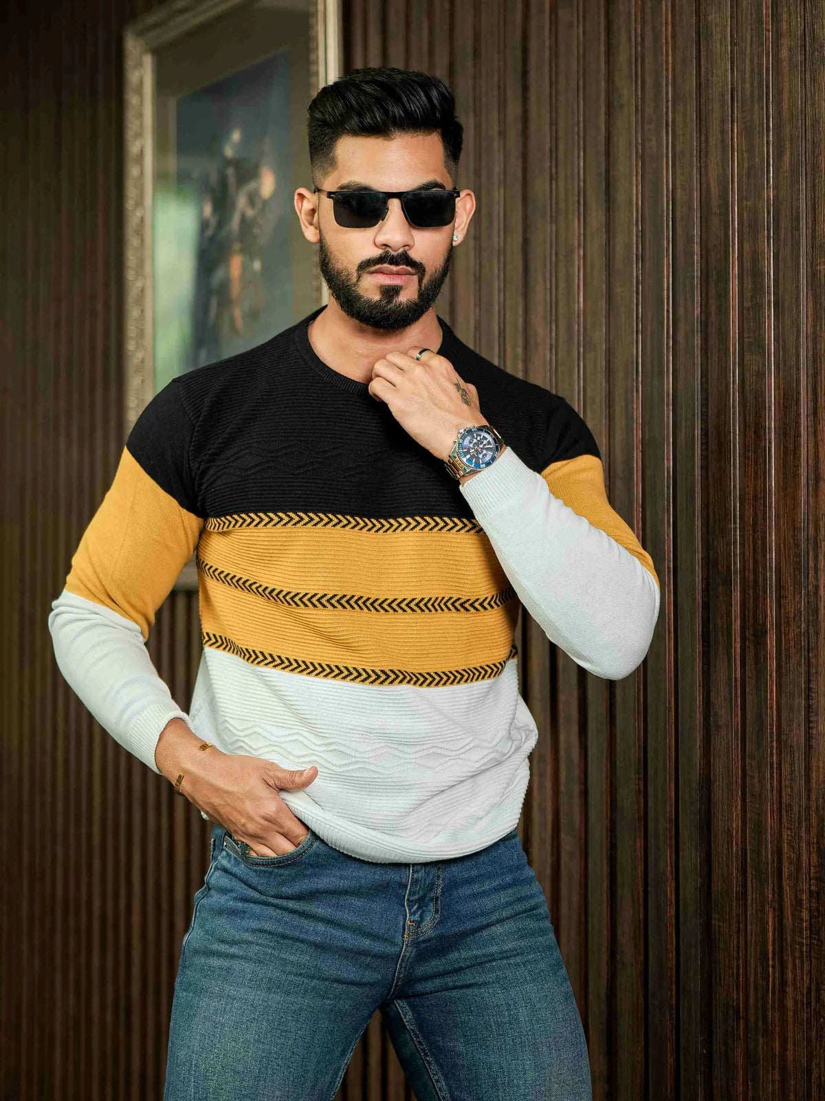 Multi Cotton Full Sleeve Premium T Shirt