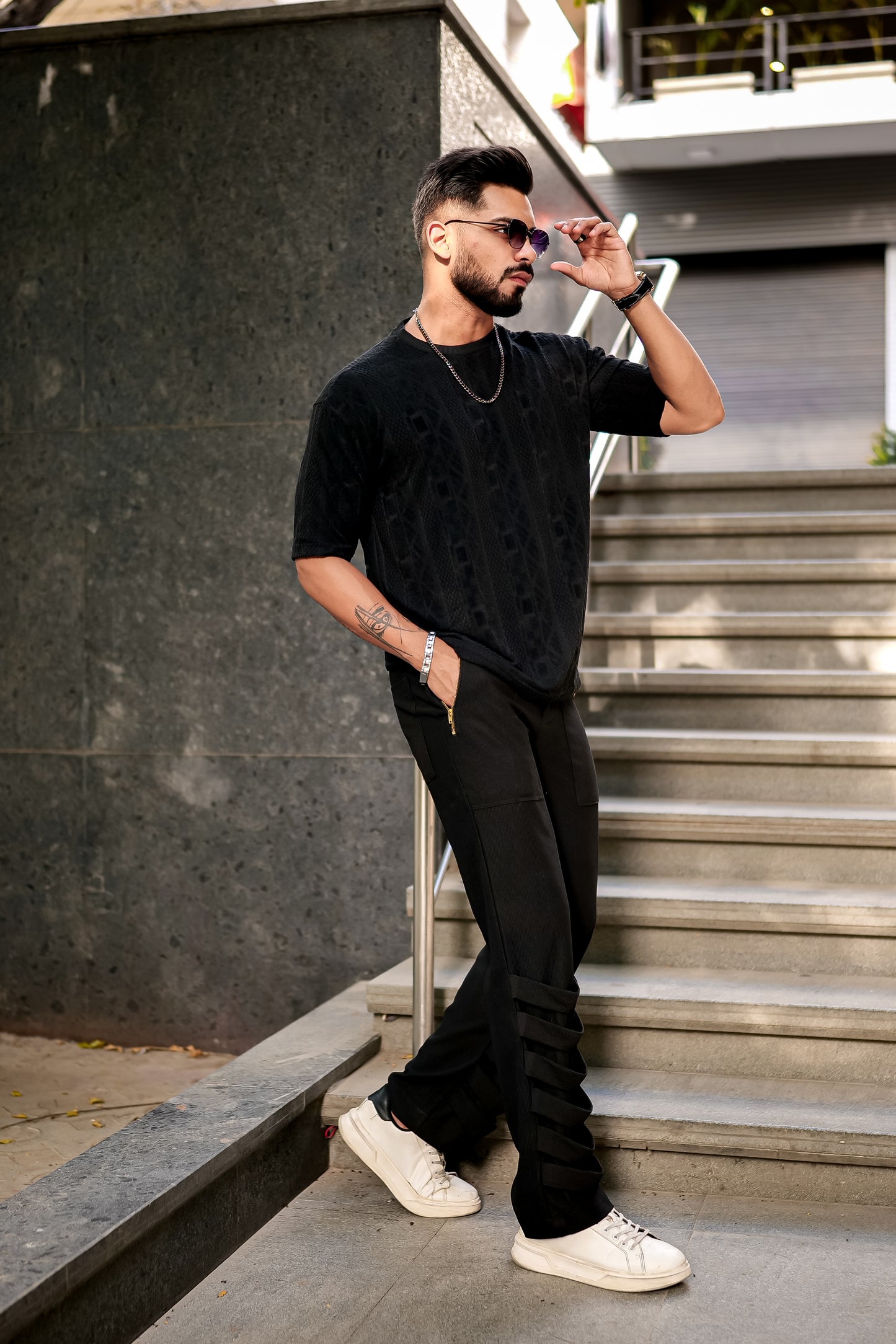 Black Over - Sized T-Shirt